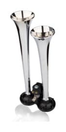 İKİLİ DÜZ SES HAVALI KORNA (KROM) - 1