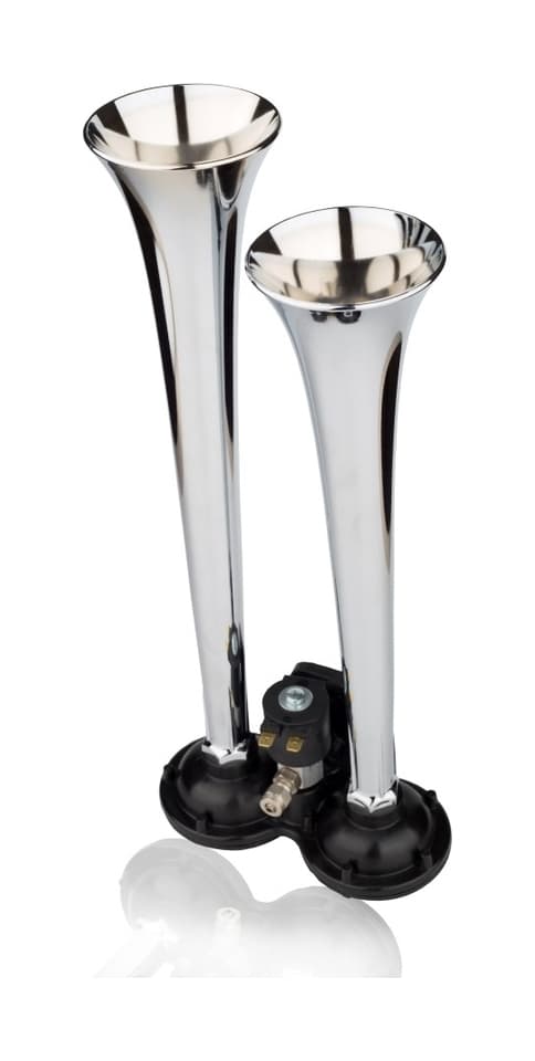 Didonk - İKİLİ DÜZ SES HAVALI KORNA (KROM)