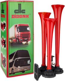 Didonk - TRIPLE FLAT SOUND AIR HORN (RED)