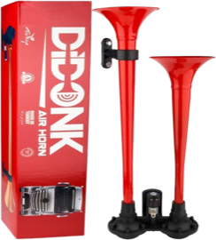 Didonk - LARGE DUAL AIR HORN (RED)