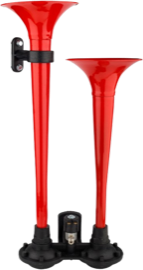 Didonk - LARGE DUAL AIR HORN (RED)