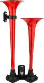 Didonk - LARGE DUAL AIR HORN (RED)