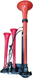 Didonk - ECHO DADAN HORN 3 PIPES (RED)